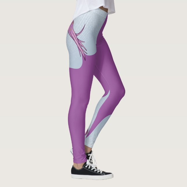 Cute pink octopus swimming leggings (Right)