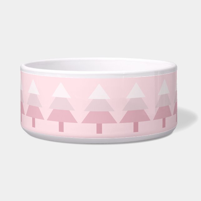 Cute Pink Ombre Christmas Tree Pattern (Front)