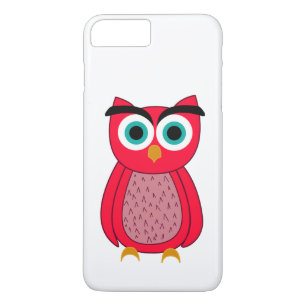 Cute Pink Owl Illustration Case-Mate iPhone Case