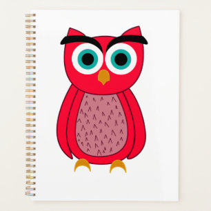 Cute Pink Owl Planner