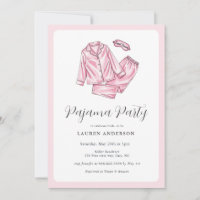 Cute Pink Pajama Party Bridal shower 