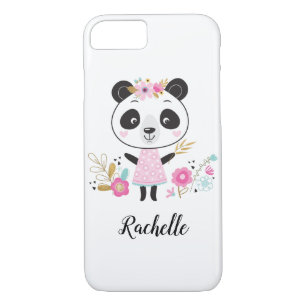 Cute Pink Panda Girly Personalized Case-Mate iPhone Case