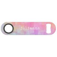Cute Pink Pastel Abstract Watercolor Personalized