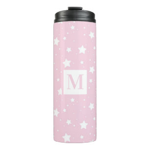 Cute Pink Pastel Star Pattern  Thermal Tumbler