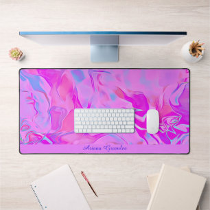 Cute Pink Personalized For Desktop Desk Mat