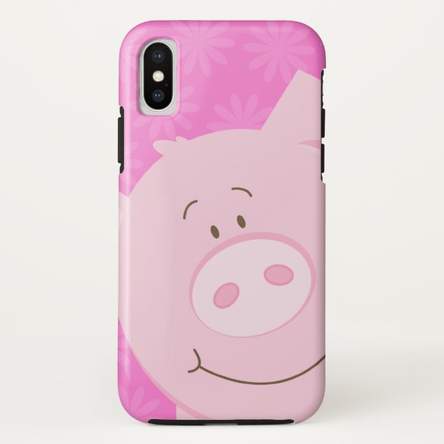 Cute Pink Pig Cartoon Cell Phone Case (Back)