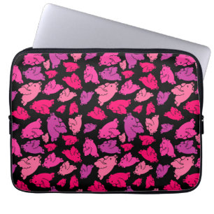 Cute Pink Pig Pattern Laptop Sleeve