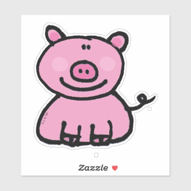 cute pink piggy cartoon (Sheet)