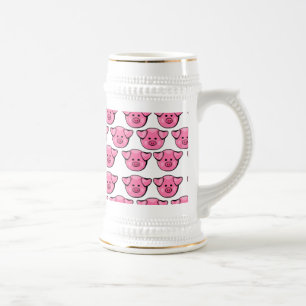 Cute Pink Pigs Beer Stein