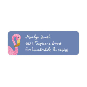 Cute Pink Polka Dot Flamingo