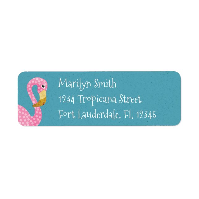 Cute Pink Polka Dot Flamingo (Front)