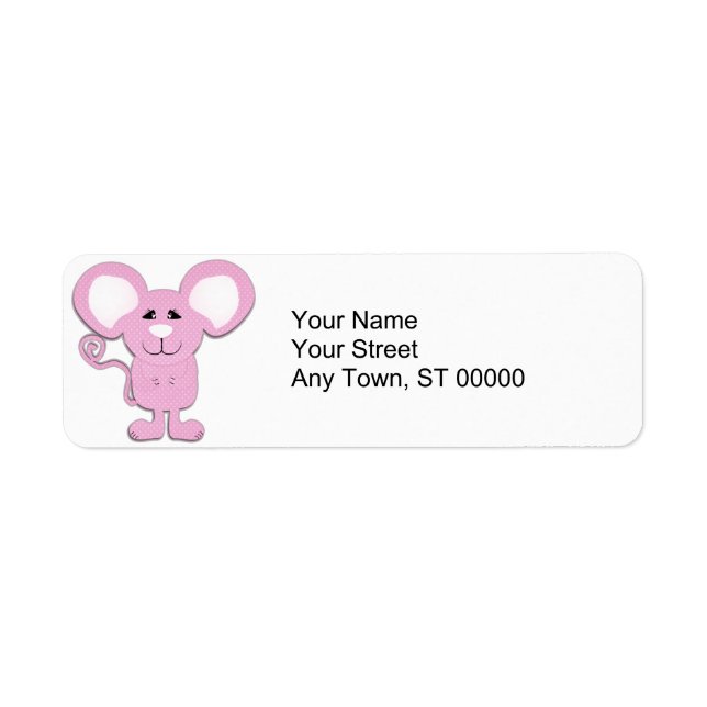 cute pink polka dot mousey mouse (Front)