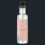 Cute Pink Prickly Pears Plant Lovers Custom Name 710 Ml Water Bottle<br><div class="desc">Cute Pink Prickly Pears Cacti Plant Lovers Custom Name water bottle</div>