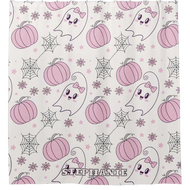 Cute Pink Pumpkin Halloween Pattern (Front)