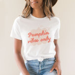Cute Pink Pumpkin Vibes T-Shirt<br><div class="desc">Cute Pink Pumpkin Vibe T-Shirt</div>