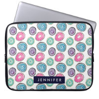Cute pink purple blue geode pattern personalized