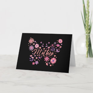Cute Pink & Purple Flower Mother Thank You Card