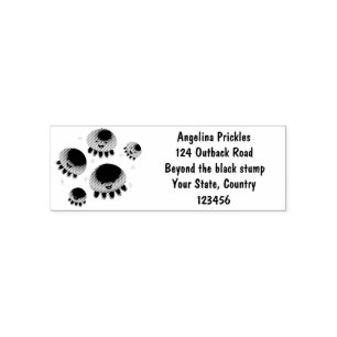 Cute pink purple jellyfish kawaii cartoon self-inking stamp