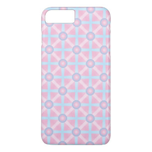 Cute Pink, Purple & Light Blue Pattern iPhone 8 Plus/7 Plus Case