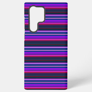 Cute pink purple stripes samsung galaxy case