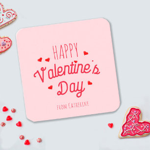 Cute Pink Red Hearts Card