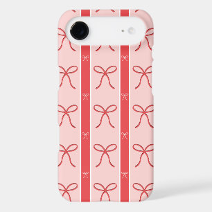 Cute Pink Ribbon Striped Pattern