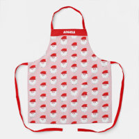 Cute Pink Santa Claus Christmas Baking