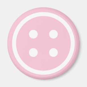 Cute Pink Sewing Button Magnet