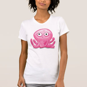 cute pink silly octopus T-Shirt