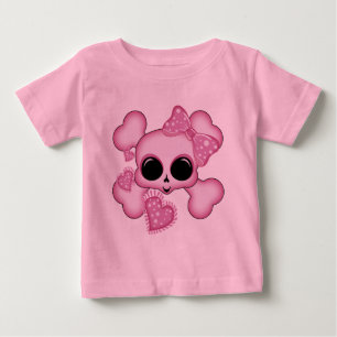 Cute Pink Skull Baby T-Shirt
