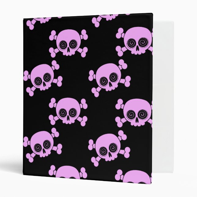 Cute Pink Skull Binder (Front/Inside)
