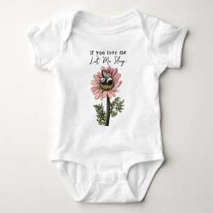 Cute Pink Sleeping Panda Bear Fairy Throw Pillow Baby Bodysuit