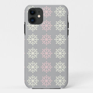 Cute Pink Snowflake Winter iPhone 5 Case