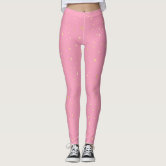 Cute Sparkly Pink Leggings Fashion Trendy Fun