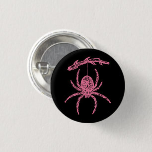 Cute Pink Spider Button