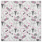 Cute Pink Stethoscope Nurse | Doctor EKG Pattern