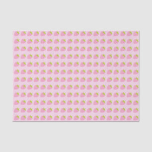 Cute Pink Strawberries Pattern Tissue Paper