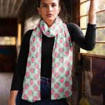 Cute Pink Strawberry Summer Pattern Scarf<br><div class="desc">Add a touch of whimsy to your wardrobe with this cute pink strawberry pattern scarf. Perfect for summer, this playful design features vibrant strawberries against a light background, making it a delightful accessory for any outfit. The soft, airy chiffon fabric ensures comfort and style, whether you're dressing up or keeping...</div>