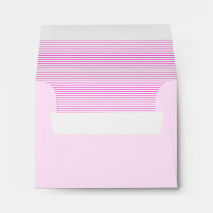 Cute Pink Stripes Elegent Design Envelope