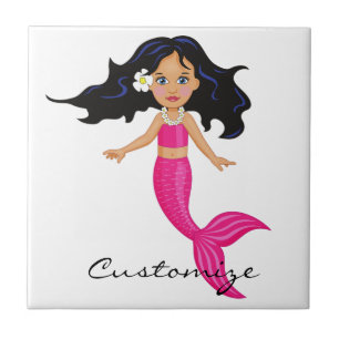 Cute Pink-tailed Mermaid Thunder_Cove Tile