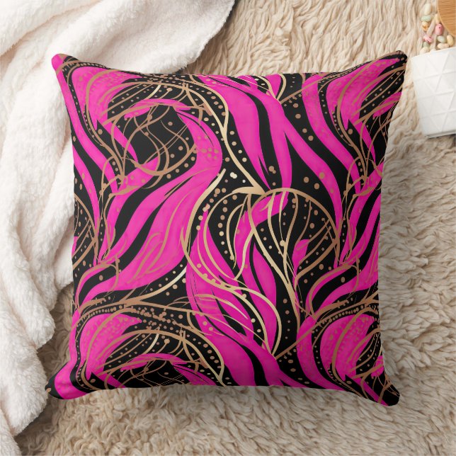 Cute pink tiled pattern  throw pillow (Blanket)