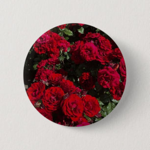 Cute pink tulip brooch 2 inch round button