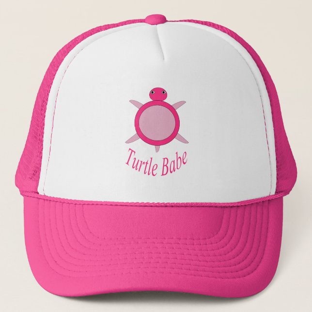 Cute pink Turtle Babe Hat (Front)