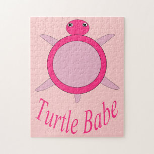 Cute Pink Turtle Babe Puzzle