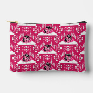 Cute Pink Unicorn Land And Castle  Accessory Pouch