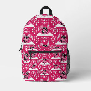 Cute Pink Unicorn Land And Castle Printed Backpack