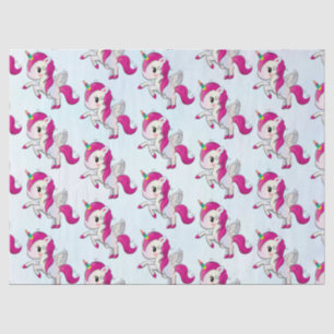 Cute Pink Unicorn with Wings Tissue Paper