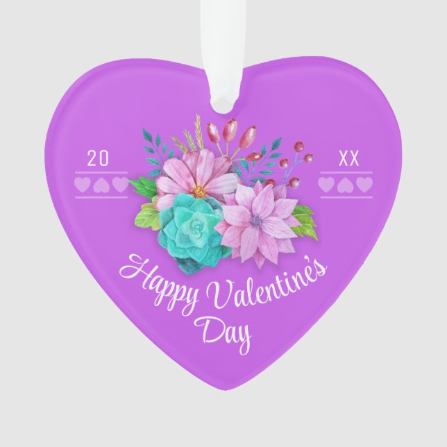 cute pink valentine ornament (Front)