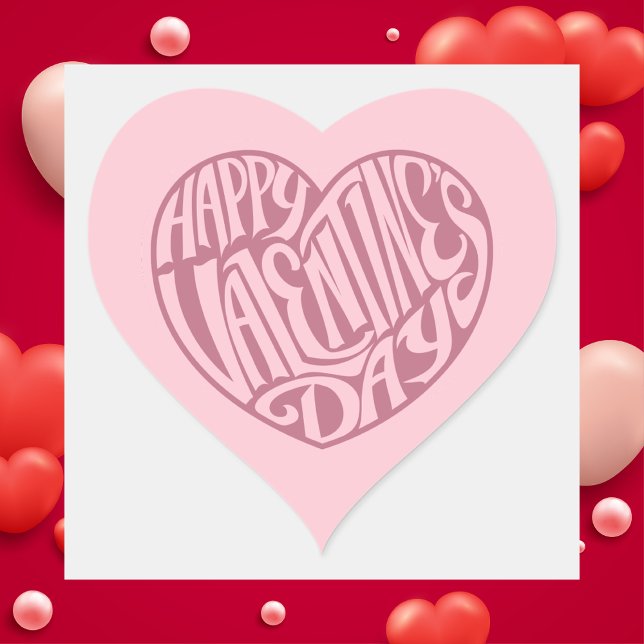 Cute Pink Valentines Day Heart Sticker (Creator Uploaded)
