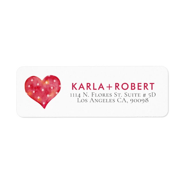 Cute Pink Valentines Heart White Polkadots (Front)